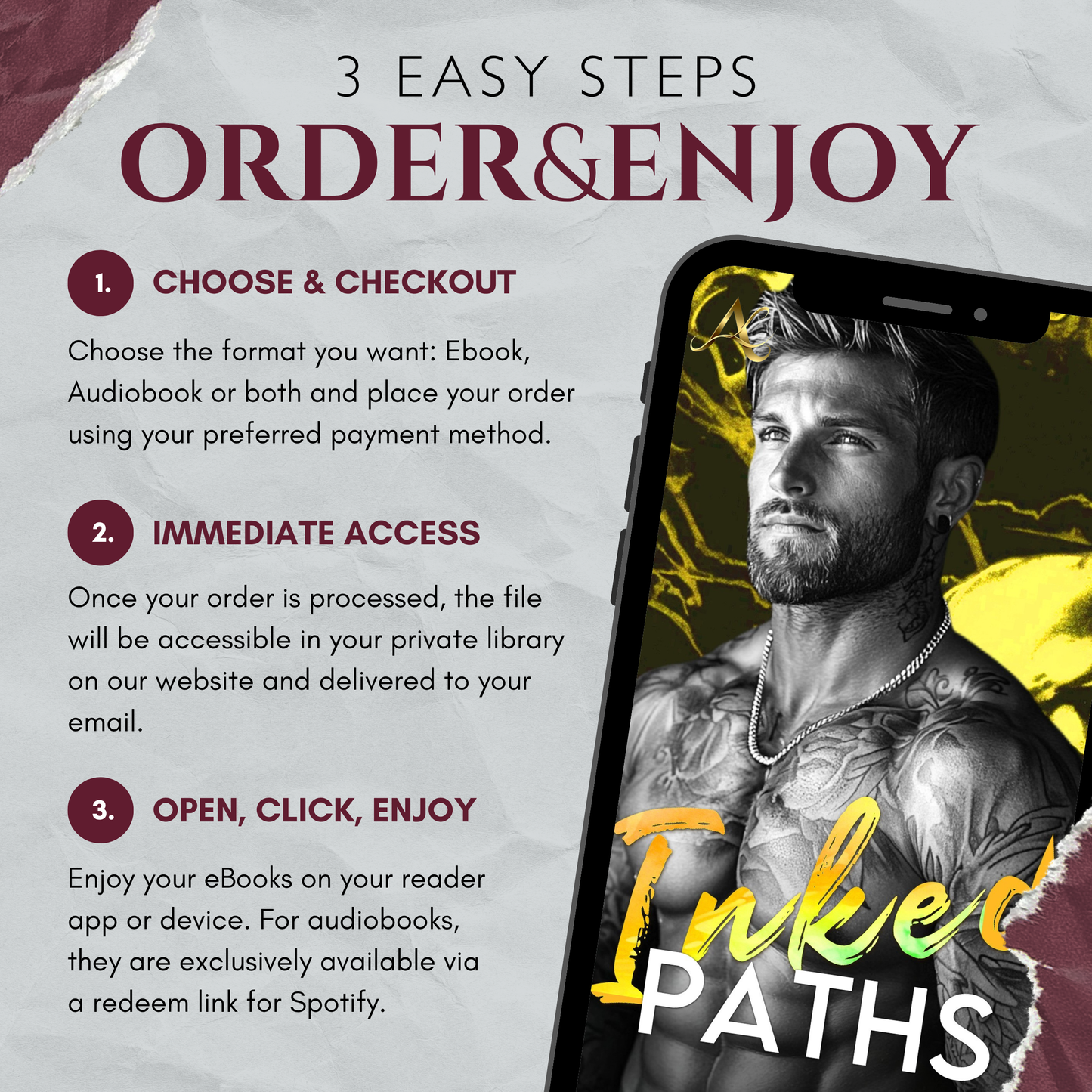 Inked Paths: A Bad Boy Next Door Romance